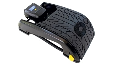 Foot pump for store car tyres